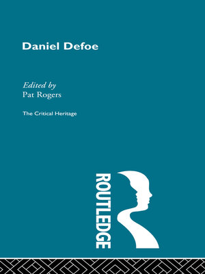 cover image of Daniel Defoe